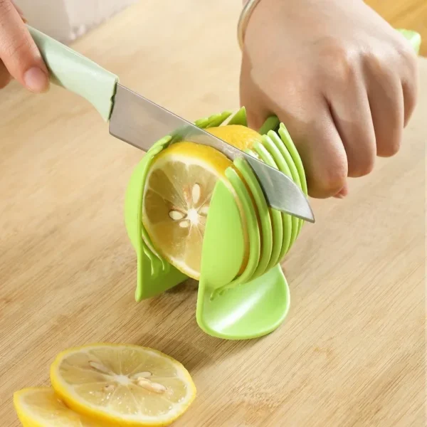 Stainless Steel Handheld Fruit Slicer, Orange, Lemon & Tomato Cutter, Multi-Function Kitchen Tool for Easy Slicing & Cutting - Image 7