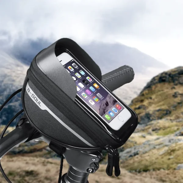 Bicycle Bag 1L Frame Front Top Tube Bike Bag Handlebar Mtb Touch Screen Cycling Bag Phone Holder Bicycle Accessories - Image 1
