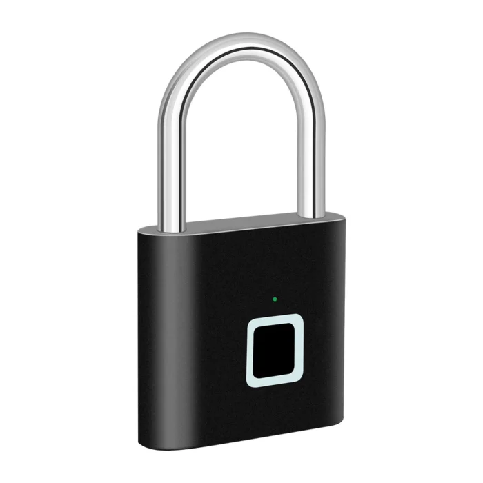 kf-Sf820c5b5da634ca395dd6b83dda7560d1 Keyless USB Charging Fingerprint Lock Smart Padlock Waterproof Door Lock 0.2sec Unlock Portable Anti-theft Padlock Zinc - Image 1