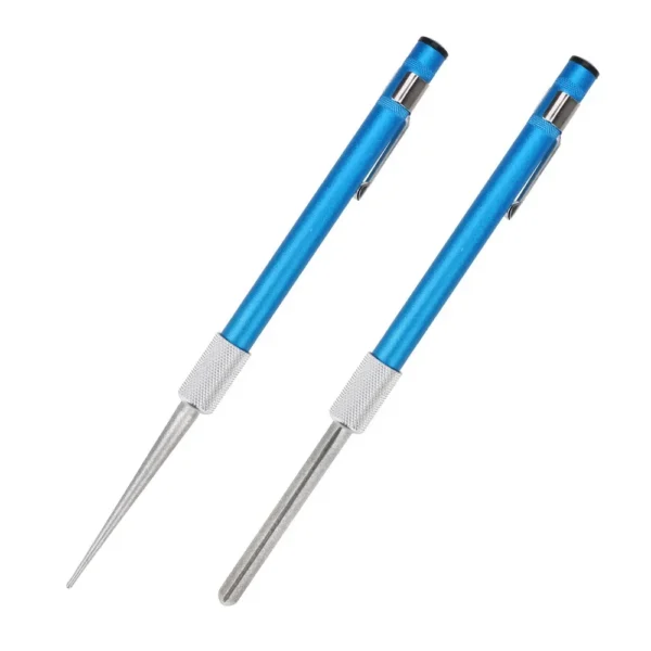 Knife Sharpener For Fishhook Knife 1 piece Grindstone Diamond Plated Carbon Steel Pen Shape - Image 3