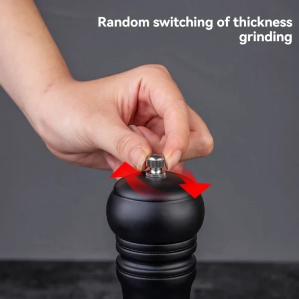 Black Pepper Mill Dutch Wood Manual Pepper Grinding Seasoning Bottle Creative Pepper Grinder Pepper Mill - Image 6