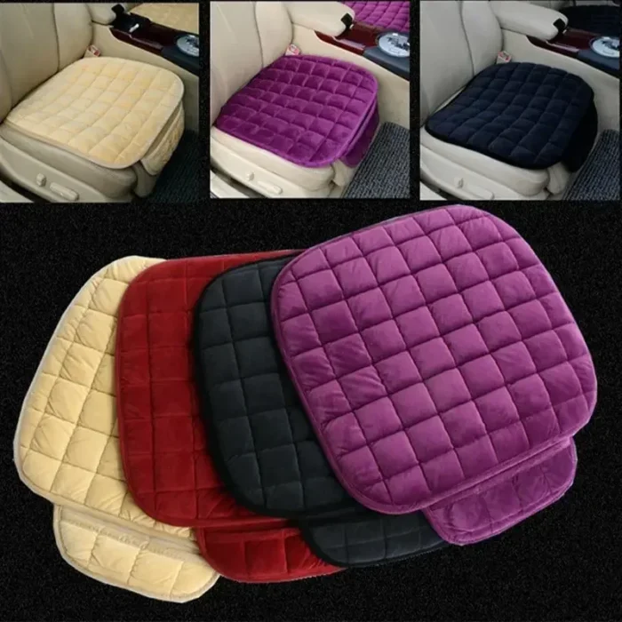 kf-Ac1fef0f314df4be28b94bcc1e0e27bb86 Car Seat Cover Winter Warm Seat Cushion Anti Slip Universal Front Chair Seat Breathable Pad for Vehicle Auto Car Seat Protector - Image 3