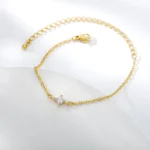 Single Zircon Circle Bead Bracelets For Women Stainless Steel Bracelet Summer Jewelry Couple Friends Accessories Gift 2023 - Image 5