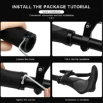 Bicycle Grips Comfy TPR Rubber MTB Cycling Ergonomic Soft Lock Mountain Bike Handlebar Casing Sheath Shock Absorption Hand Grips - Image 4