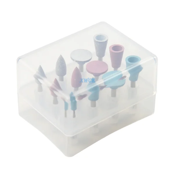12Pcs/Set Mix Dental Silicone Rubber Grinding Heads Teeth Polisher Low-speed Machine Composite Flnish and Polish For Dentist - Image 3