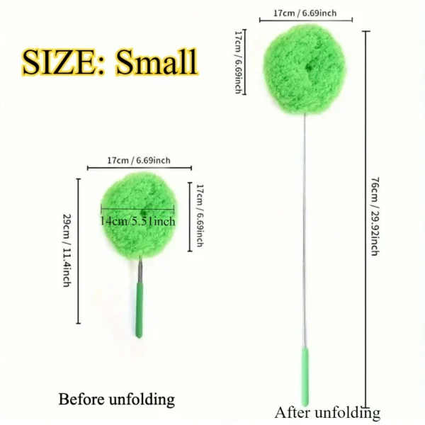 Microfiber Ceiling Fan Duster Extends Up To Long Handled Dust Locking Reusable And Cleaner Brush For Effortless Cleaning - Image 4