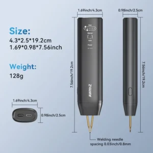 Portable Spot Welder DIY Handheld Spot Welding Machine 11 Gears Adjustable Energy Storage Spot Welding