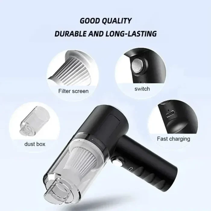 kf-S0506acf77f9b48fcbd3f981d9f7ddc364 Portable Wireless Car Vacuum Cleaner Wireless Vacuum Cleaner Dual Use for Home and Car 120W High Power Powerful Vacuum Cleaner - Image 2