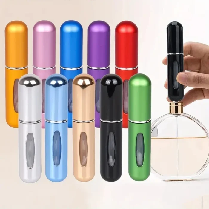 kf-S058445ab665a47fcb04d74886d75449aI Portable Mini Travel High-end Perfume Bottle Base Refill Bottle Straight Charging Small Sample Perfume Aluminum Material - Image 4