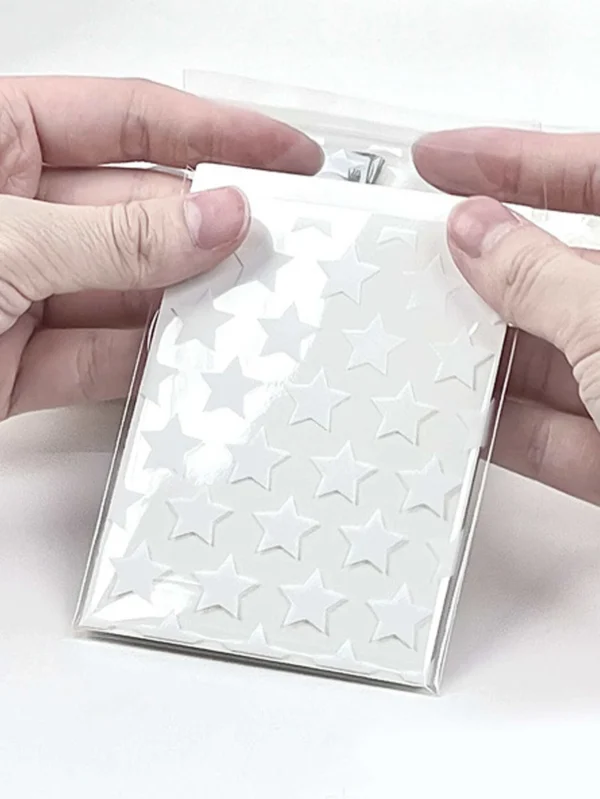 Clear Opp Gift Packaging Bag With Star & Circle Print - A Convenient Way to Store and Display Your Accessories - Image 3