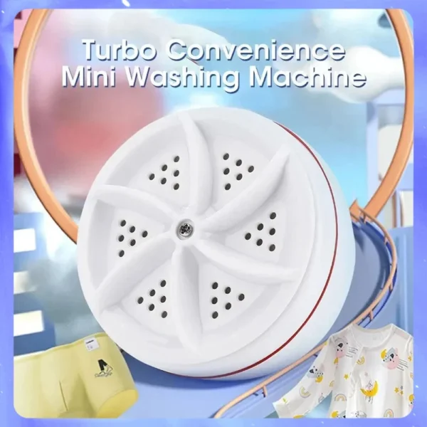 Mini Washing Machine USB Rotating Turbine Portable Washing Machine For Socks Underwear Wash Dishes For Travel Home Business Trip - Image 4