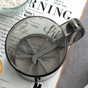 Kitchen Baking Cake Flour Sieve 40 Mesh Semi-automatic Filter Sieve Flour Sieve With Capacity Scale