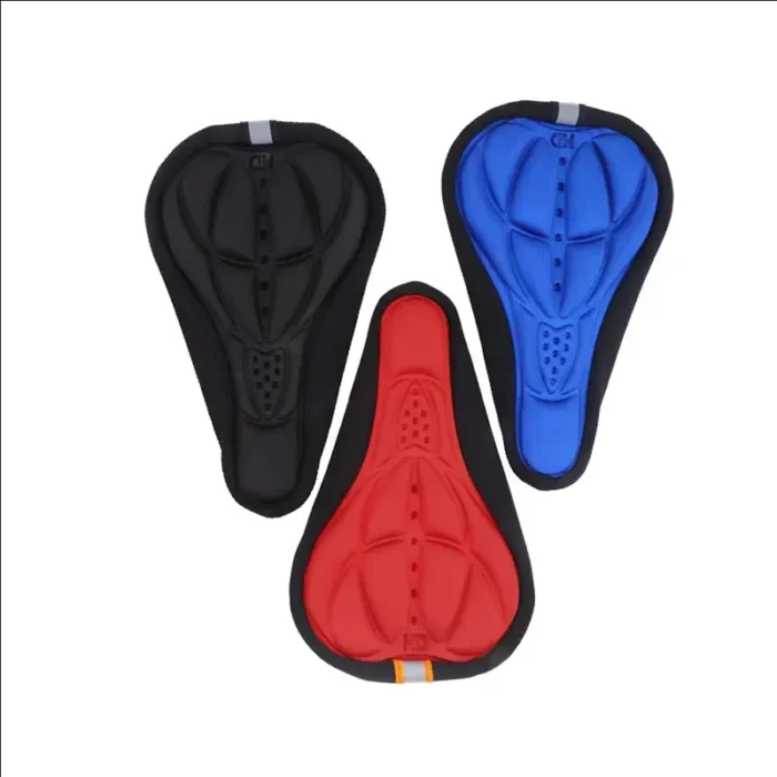 kf-S08c8928d91de47d287233e36f030b4d7j Soft 3D Padded Cycling Bicycle MTB Bike Saddle Seat Cover Cushion Sponge Foam Comfortable Saddles Mat Bicycle Accessory - Image 6