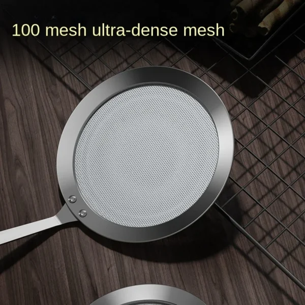 304 Stainless Steel Fine Mesh Filter, Multi-Function Colander for Juice, Coffee, Tea, & Vegetables, Kitchen Accessories - Image 3