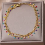 Boho Drops Anklets For Women Gold Color Stainless Steel Anklet Luxury Wedding Aesthetic Jewelry Gift - Image 2