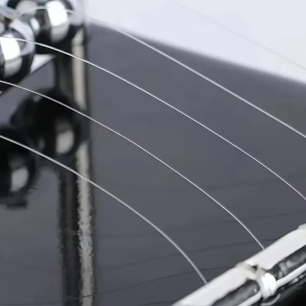 Classic Newtons Cradle Metal Desktop Ornament Black White Sphere Office Home Decor Desk Decoration for Living Room Bedroom Study - Image 6