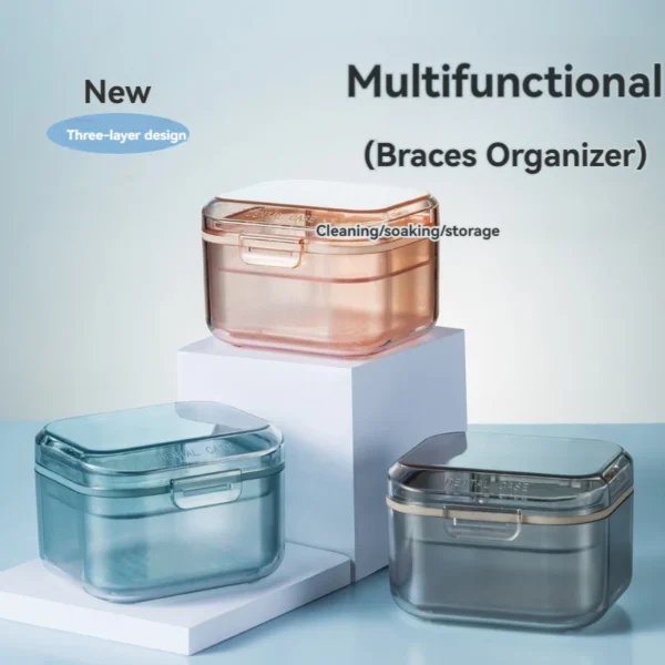 Invisible Braces, Orthodontic Retainers, Storage Boxes, Dental Braces, Portable Portable Denture Storage Boxes - Image 2