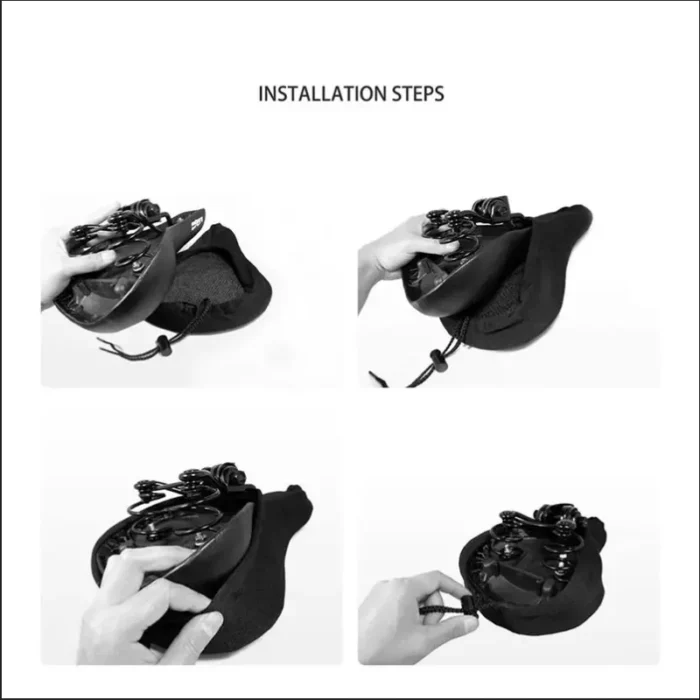 kf-S0db5835e5faf4b47845c2975956e5715u Soft 3D Padded Cycling Bicycle MTB Bike Saddle Seat Cover Cushion Sponge Foam Comfortable Saddles Mat Bicycle Accessory - Image 5