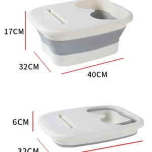Foldable Footbath Massage Bucket Soaking Bucket Folding Basin Spa Foot Bath Bucket Household Sauna Bathtub Pedicure Bath Bathtub