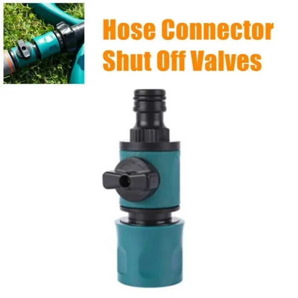 Garden Hose Shut Off Valve, Quick In-Line Tap Connector for Watering & Irrigation System - Image 2