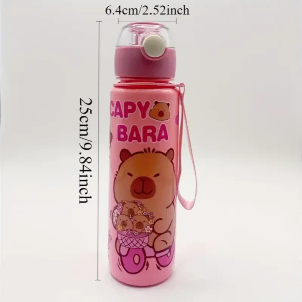 700ml Leak-Proof Water Bottle Visually Appealing Bear Water Bottle with Carry Strap - Portable for Sports & Fitness BPA Free - Image 6