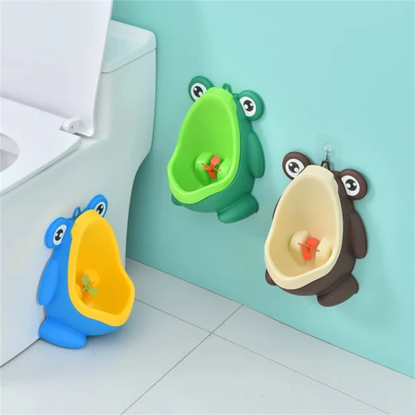 Little Frog Baby Urinal Boys wall-mounted urinal Frog shape Boys standing urinal Toilet training urinal - Image 1