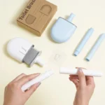Wall-mounted toilet brush silicone flat brush head toilet brush cleaning brush set toilet clean brush bathroom - Image 5