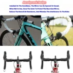 Bicycle 1PC/1Pair Rear View Convex Mirror Handlebar Drop Bar Mount Acrylic Lens Back Sight Reflector Light Weight - Image 3