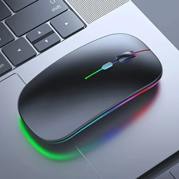 Wireless Mouse Gaming Mouse Backlight USB Compatible RGB Rechargeable Mice Silent Backlit Ergonomic Gaming Mouse for Laptop PC - Image 2