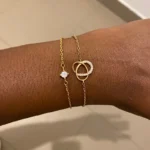 Single Zircon Circle Bead Bracelets For Women Stainless Steel Bracelet Summer Jewelry Couple Friends Accessories Gift 2023 - Image 2
