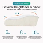 Neck Pillow Slow Rebound Memory Cotton Pillow Cervical Partition Memory Pillow for Anti-snoring - Image 3
