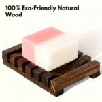 Elegant Wooden Soap Dish with Self-Draining Design - Perfect for Bathroom Decor and Organization, Natural Wood Finish soap box - Image 2