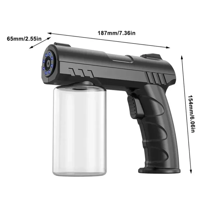 280ml USB Nano Blue Light Steam Spray Disinfection Gun Garden House NEW StyleWireless Electric Sanitizer Barber Sprayer Bottle - Image 3