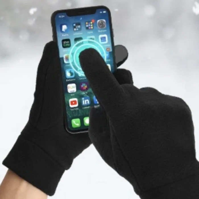 kf-S1ceb867acc514ba2920ebc48dba3dc96J Warm Winter Gloves Polar Fleece Cold Weather Gloves Touch Screen Women and Men Thermal Gloves for Running Hiking - Image 2
