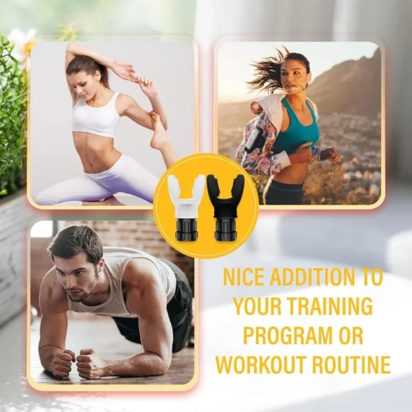 Silicone Breathing Fitness Exercise Equipment Portable Throat Adjustable Resistance Breathing Exercise Device - Image 3