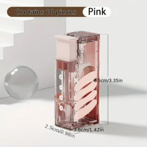 Portable Floss Dispenser Includes 10Pcs Floss Automatic Ejectable Floss Organiser Oral Care Press-on Disposable Flossing Sticks