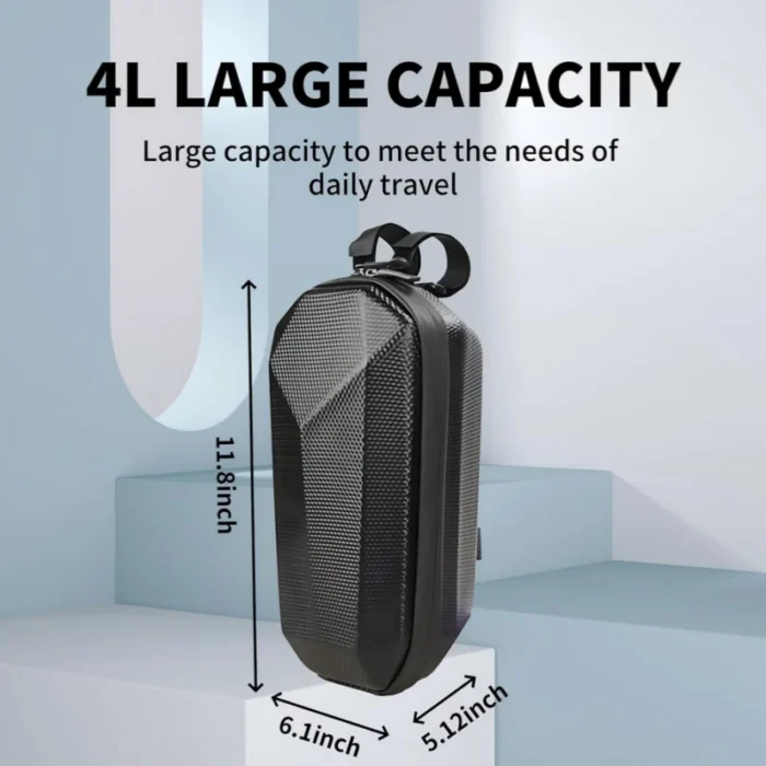 kf-S1e4521deb06647549320d62c960231f2c Electric Scooter Bag Storage Electric Bike Handlebar Bag Scooter Storage Bag with Large Capacity Waterproof Front Handlebar Bag - Image 2