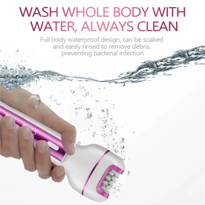 kf-S22a6b3e3e5c94f2bb7af9d4beb5d962fX 3in1 Rechargeable Women Epilator For Face Body Electric Shaver Female Hair Removal Bikini Trimmer Leg Lady Shaver Callus Remover - Image 4