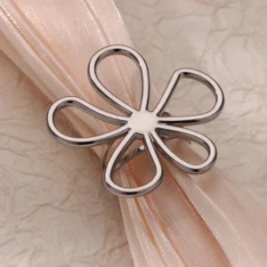 Stainless Steel Hollow Flower Open Rings for Women Trendy Aesthetic Wedding Couple Ring Femme Jewelry Accessories Gift anillos