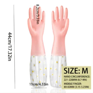 1 Pair Of Thermal Dishwashing Gloves, Thick And Durable, Waterproof Non-slip