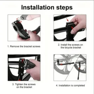 Aluminum Alloy Kickstand, Bicycle Rear Bracket Adjustable Length, MTB 26 Inch Bicycle Side Support