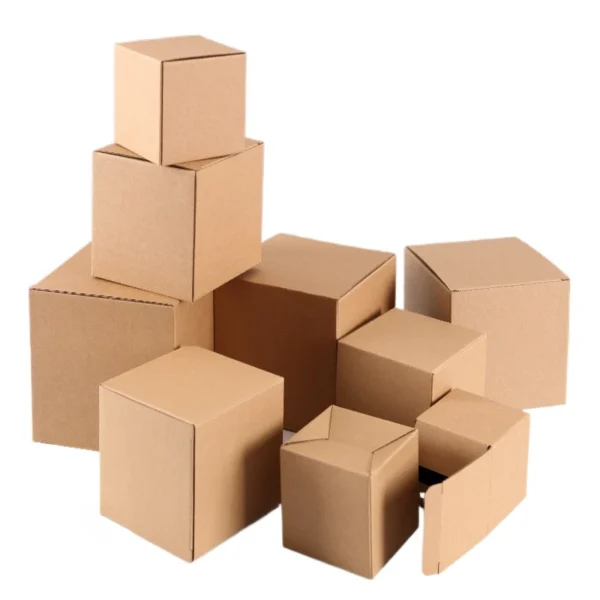 Get 10/20pcs Square Empty Corrugated Mug Box Three-layer Kraft Paper Packaging Box Small Express Packing Box - Image 6