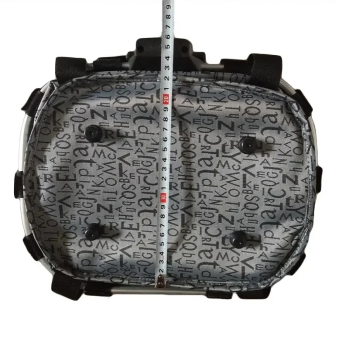 kf-S264352d75a514589a1c322ec4f9775cef Bicycle Front Basket Bike Small Pet Dog Carry Pouch 2in1 Detachable MTB Cycling Handlebar Tube Hanging Fold Baggage Bag 5KG Load - Image 5