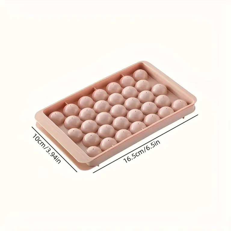 33-Cavity Round Silicone Ice Cube Tray for Making Clear Ice Balls & Spheres Beverages, Kitchen Use, Cocktail Ice Mold Stylish - Image 5