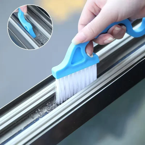 2-in-1 Windows Gap Cleaning Brush & Flat Shovel, Household Cleaning Tool for Kitchen, Bathroom, Toilet - Image 6