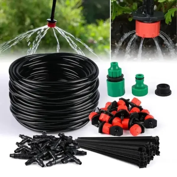 Automatic Watering Garden Hose Micro Drip Watering Kits Adjustable Nozzle Garden Supplies System Water - Image 2