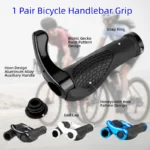 Bicycle Handlebar Grip Ergonomic Anti Skid Lock on Handle Cover Aluminum Alloy Rubber Grips MTB Bike Accessories