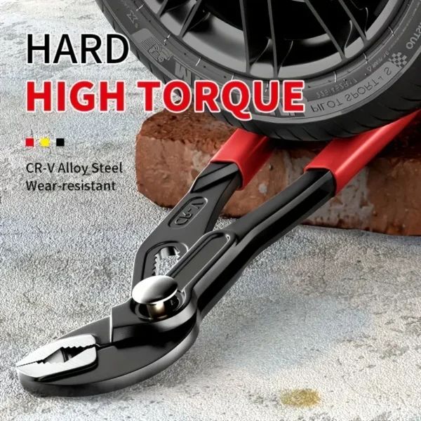Multifunctional Adjustable Pump Pliers, Large Opening Pipe Pliers, Movable Power Pliers for Plumbing and Repair - Image 3