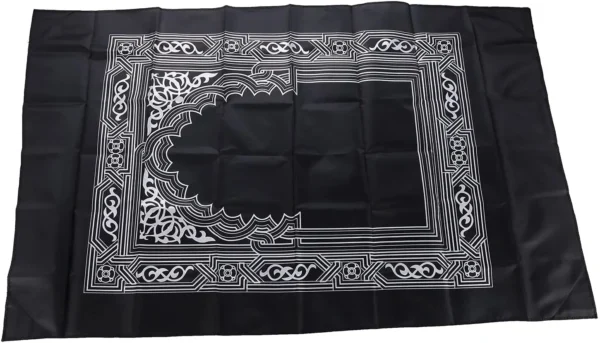 Prayer Rug Polyester Portable Braided Mats Simply Print with Compass In Pouch Travel Home New Style Mat Blanket 100x60cm - Image 2