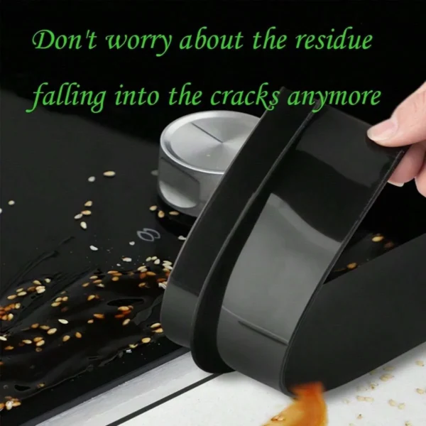 Silicone Gap Strip, Kitchen Gas Stove Sealing Strip, Kitchen Anti-Oil Anti-Stain Strip, Silicone Seal Insert Strip - Image 3